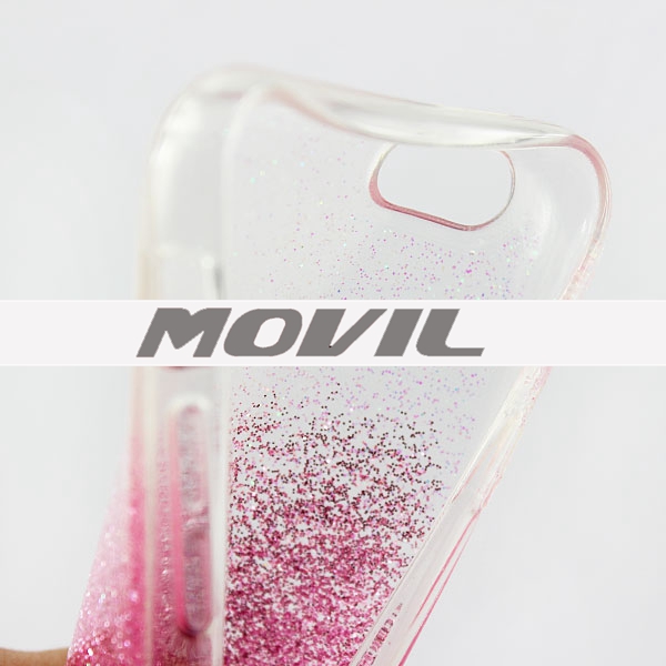 NP-2486 Lujo Sparkle Glitter de TPU Funda para iPhone 6-6